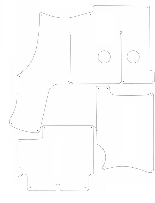 2005-2006 Formula 37 PC (longer rear walk thru) Snap in Boat Carpet