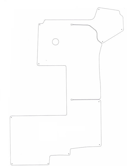 2000-2003 Formula 260 SS COCKPIT Snap in Boat Carpet