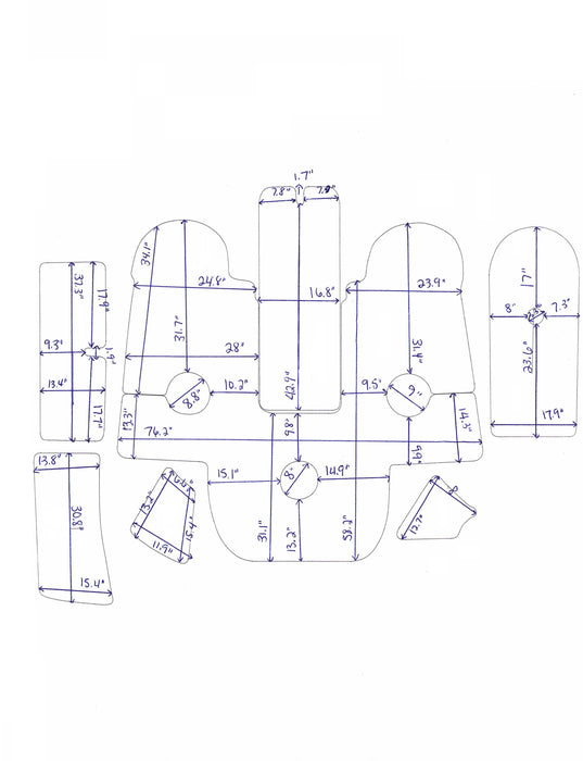 2006-2011 Rinker Captiva 226 Snap in Boat Carpet