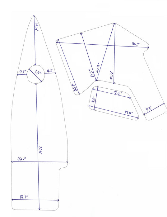 1997-1998 Rinker Fiesta Vee 266 CABIN Snap in Boat Carpet