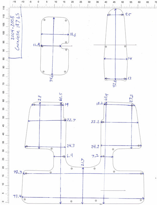 2004-2008 Caravelle 187 Snap in Boat Carpet - Matworks