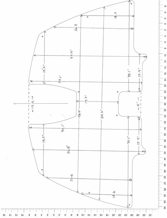 2005 Nitro NX 898 SWIM PLATFORM Snap in Boat Carpet - Matworks