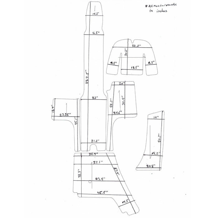 2007-2008 Chaparral 256 SSX Snap in Boat Carpet - Matworks