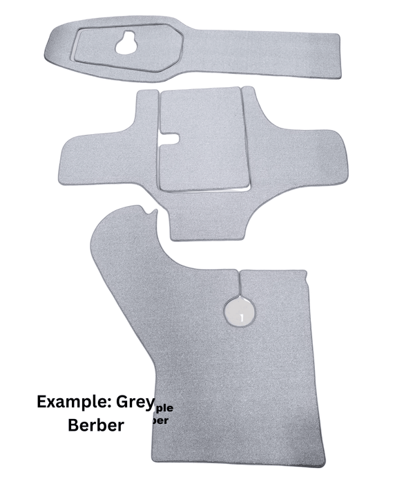 2004-2008 Sea Ray 240 WITH 2 CAPTAIN CHAIR SEATING CONFIGURATION Sundeck Snap in Boat Carpet - Matworks