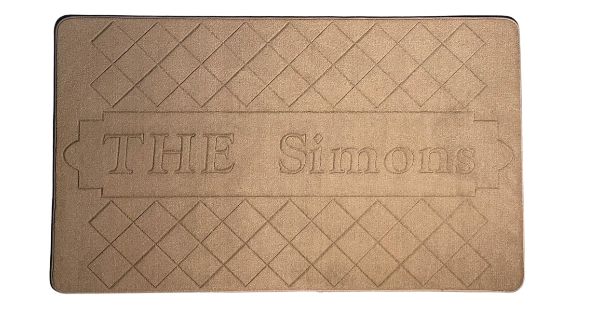 Custom Carved Estate Mats - 4x6