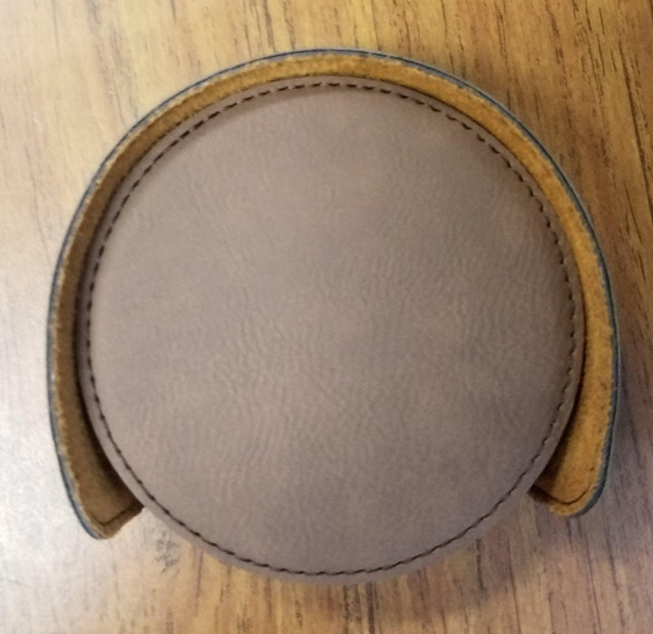 Custom Engraved Leather Coaster Set - Matworks