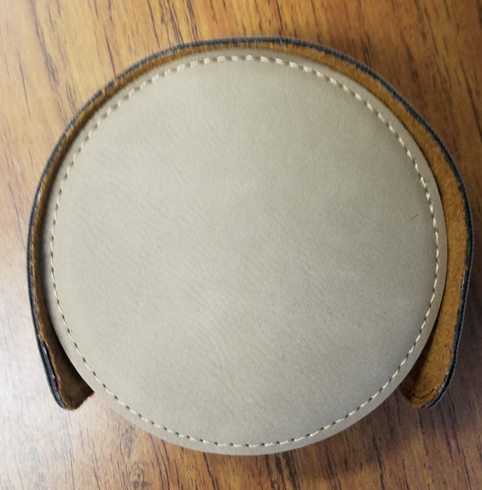 Custom Engraved Leather Coaster Set - Matworks