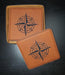 Custom Engraved Leather Coaster Set - Matworks