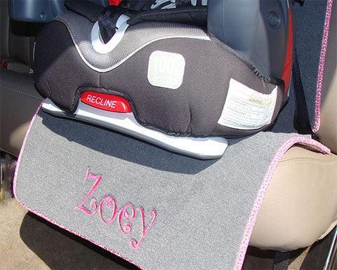 Personalized Auto Seat Protector for Child / Baby Seat - Full Length - Matworks