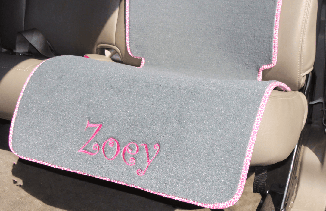 Personalized Auto Seat Protector for Child / Baby Seat - Full Length - Matworks