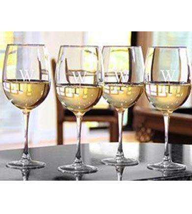 Strahl Engraved Acrylic Wine Glasses- Set of 4 - Matworks