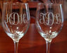 Strahl Engraved Acrylic Wine Glasses- Set of 4 - Matworks